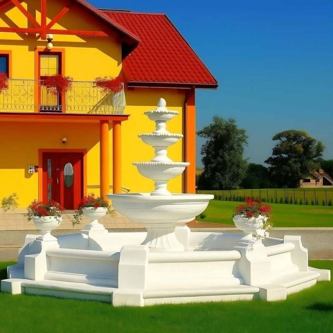 Set Springbrunnen Almeria 250 cm + Brunnenbecken Classico 490 cm