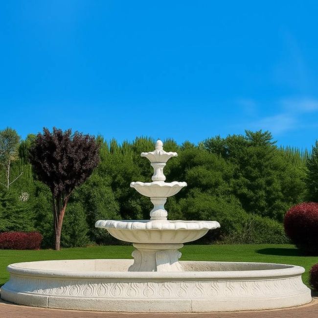 Springbrunnen Italiana mit Brunnenbecken Marinello