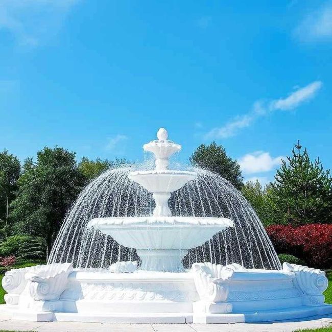 Set Springbrunnen Italiana + Brunnenbecken Marino