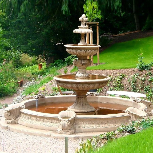 Set Springbrunnen Groß + Brunnenbecken Marino Groß