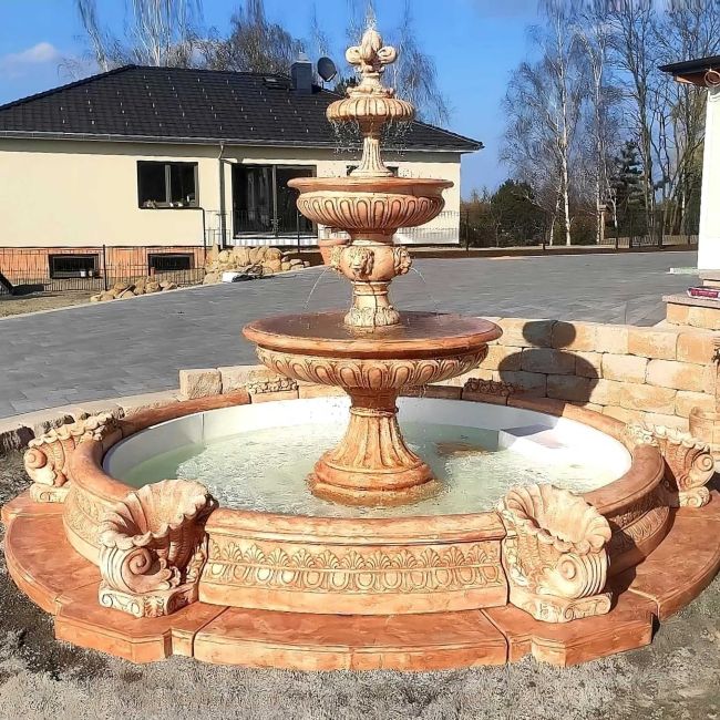 Set Springbrunnen Groß + Brunnenbecken Marino + Zubehör