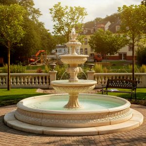 Set Springbrunnen Groß + Brunnenbecken Marinello Groß + Zubehör