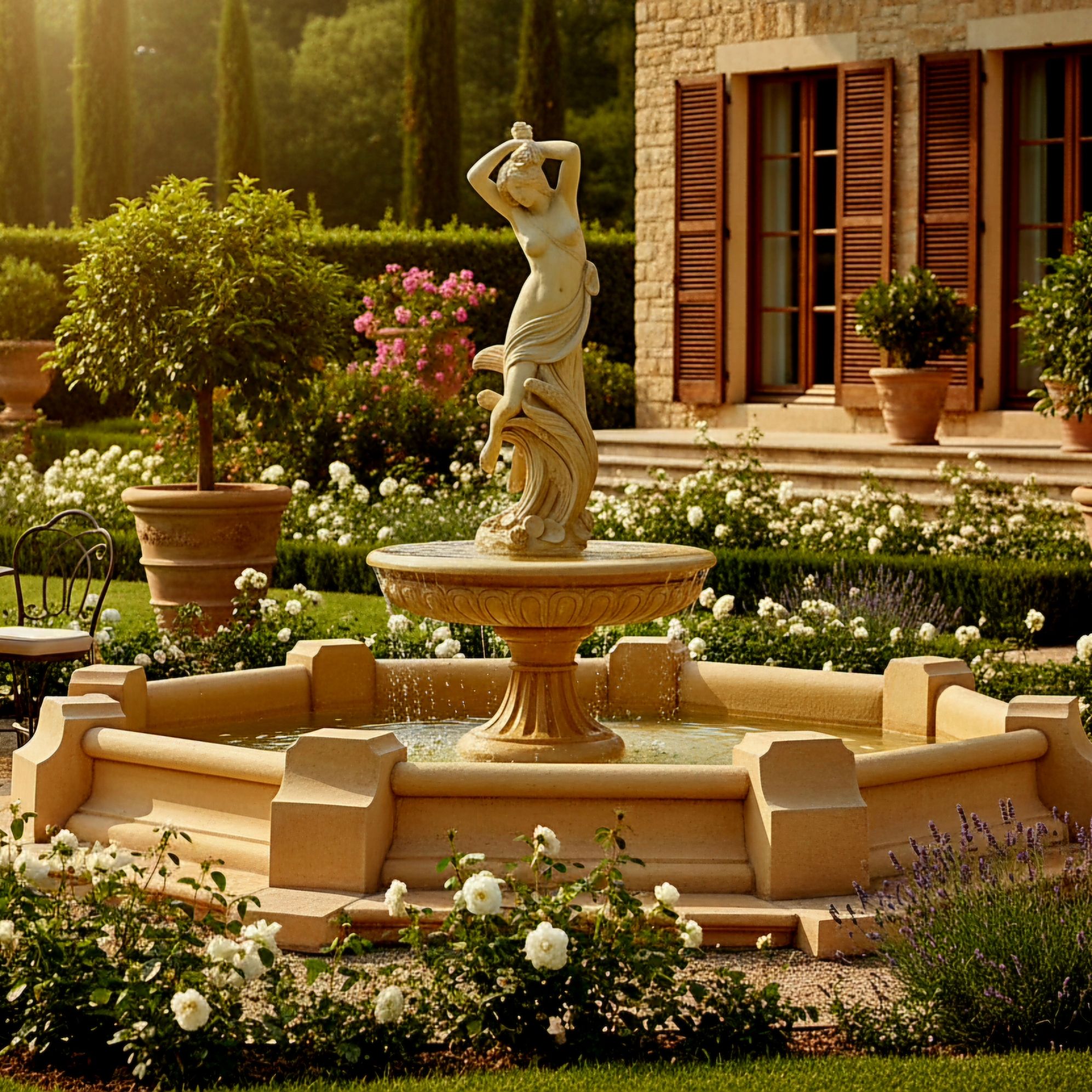 Set Springbrunnen Isabelle 2 + Brunnenbecken Classico