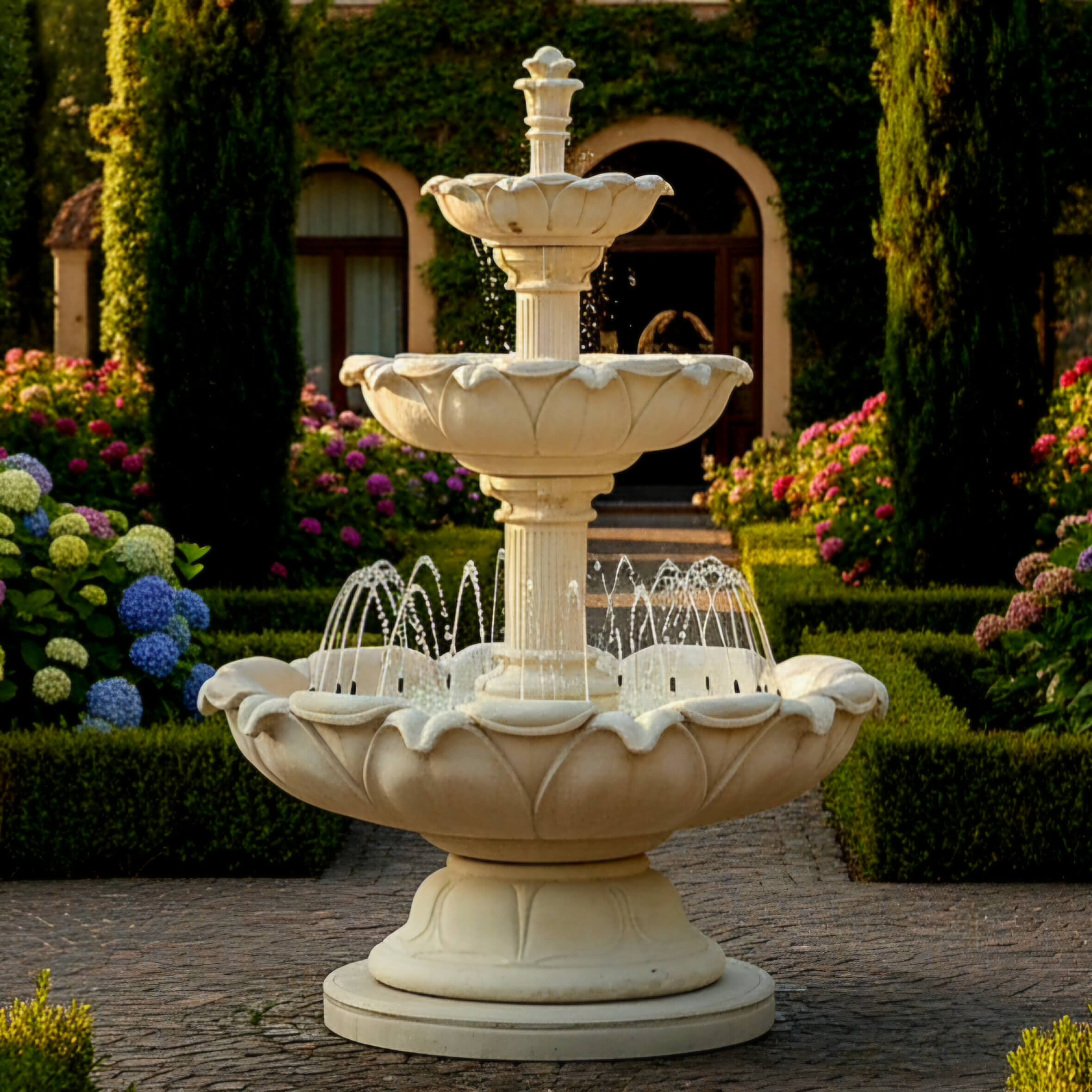 Springbrunnen Lotusblume