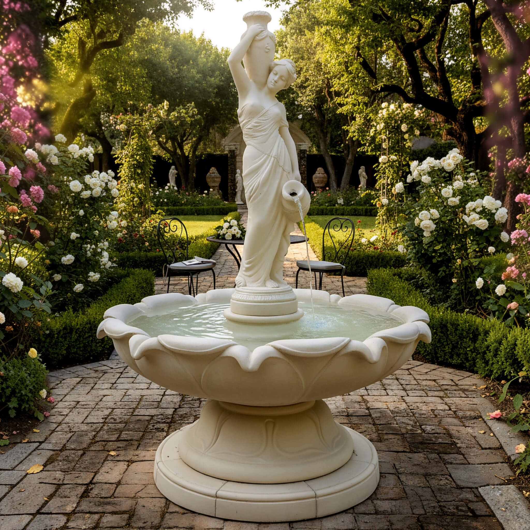 Springbrunnen Lotusblume Olivenza