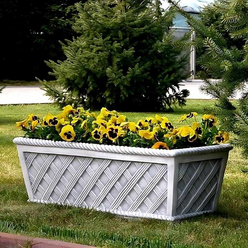 Pflanzenschale rechteckig Korb