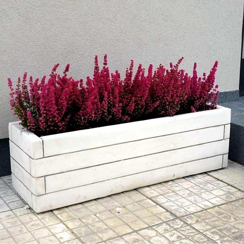 Pflanzenschale rechteckig ziegelrot