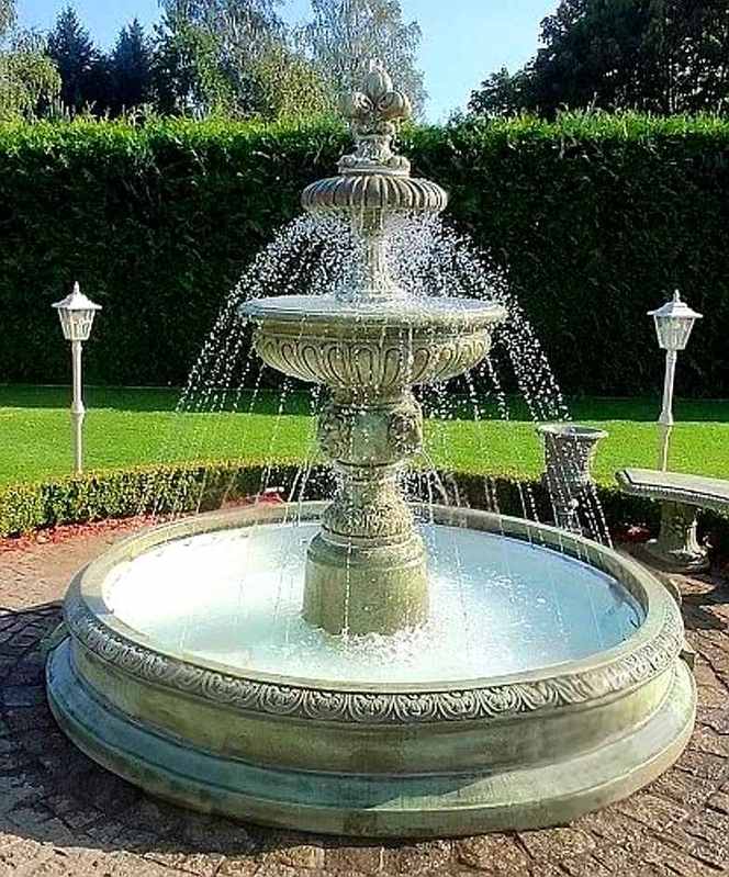 Set Springbrunnen Albinia + Brunnenbecken Griechisch