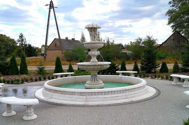 Set Springbrunnen Gemelli + Brunnenbecken Marinello