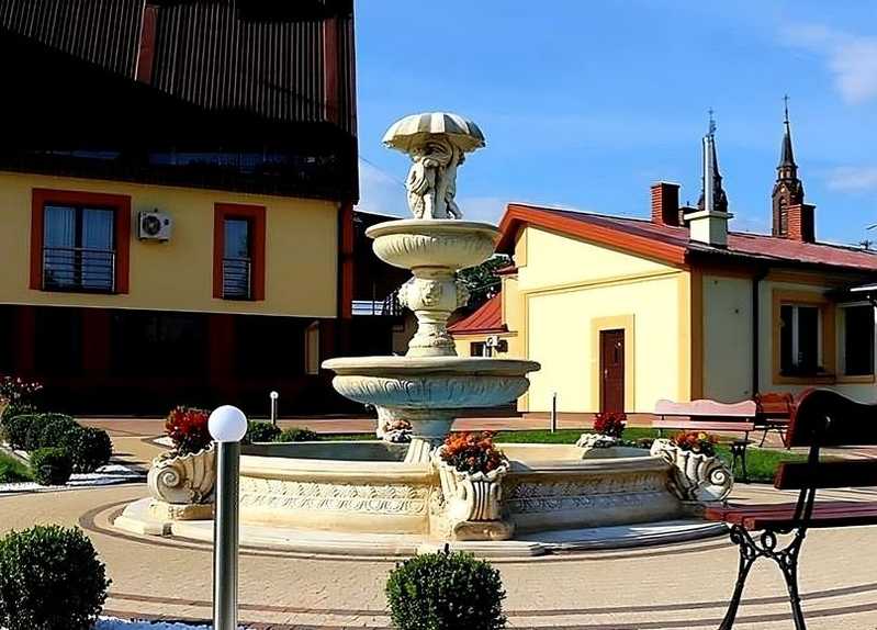 Set Springbrunnen Gemelli + Brunnenbecken Marino Groß