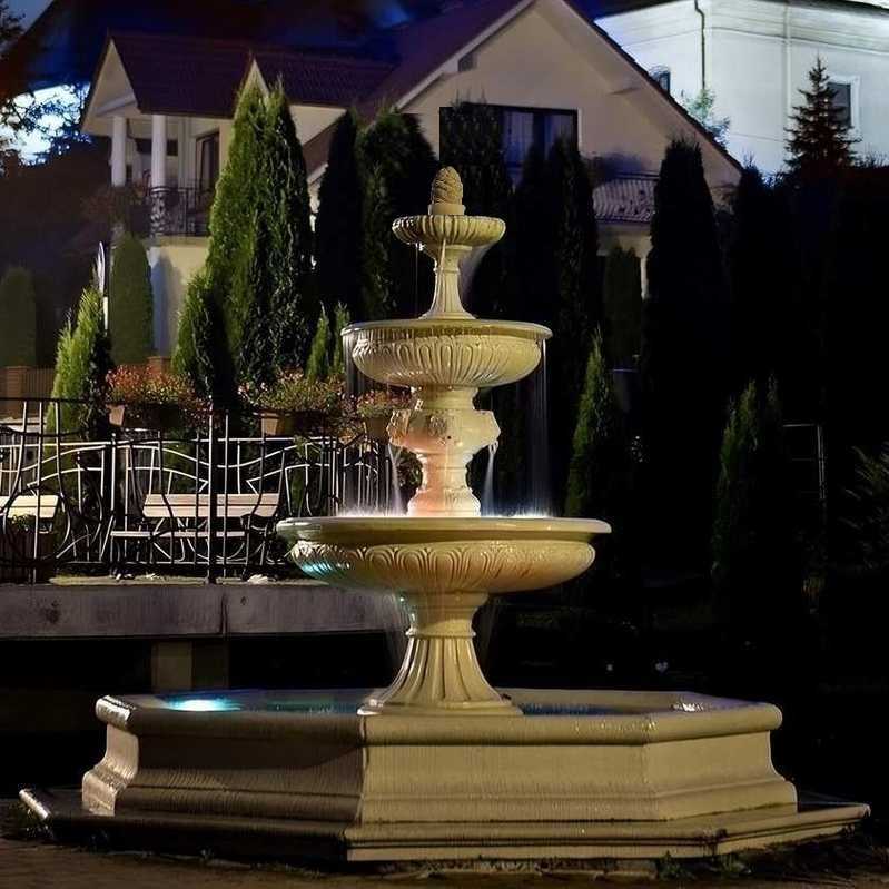 Set Springbrunnen Groß + Brunnenbecken Classico Klein