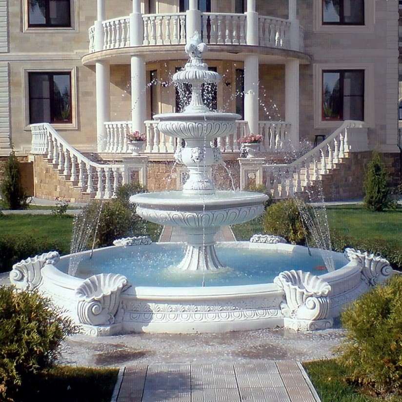 Set Springbrunnen Groß + Brunnenbecken Marino