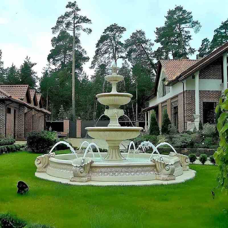 Set Springbrunnen Groß mit Brunnenbecken Marino Standard - Detailansicht