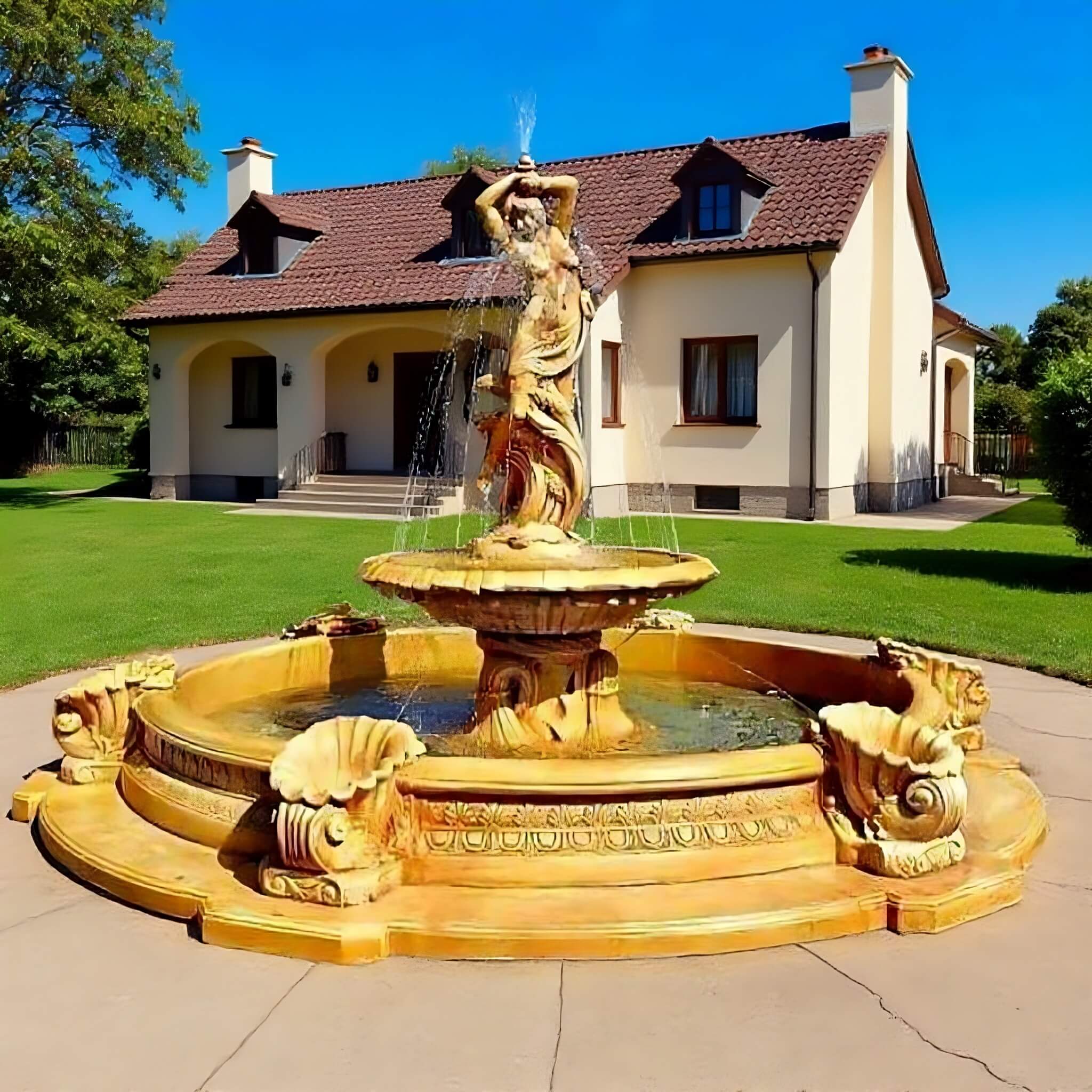 Set Springbrunnen Isabelle + Brunnenbecken Marino Groß