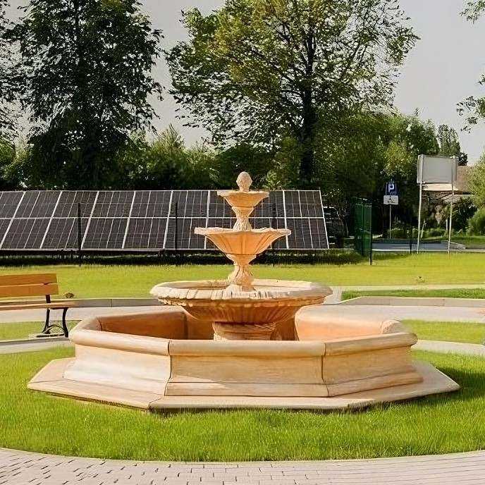 Set Springbrunnen Italiana + Brunnenbecken Classico Klein
