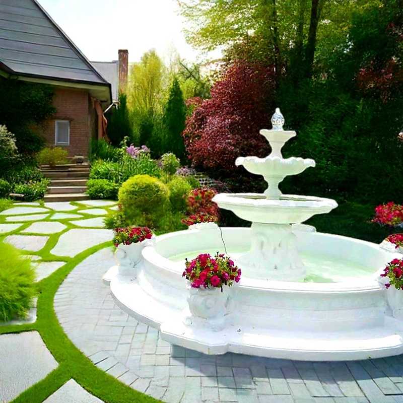 Set Springbrunnen Italiana + Brunnenbecken Marino