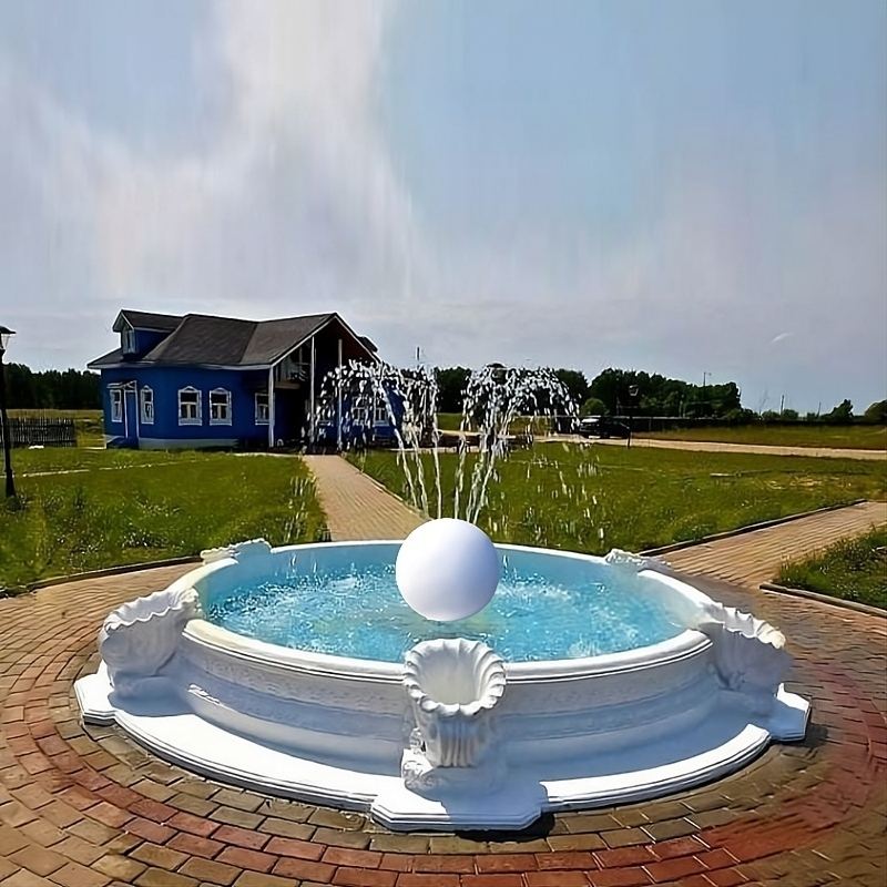 Set Springbrunnen Kugel + Brunnenbecken Marino + Zubehör