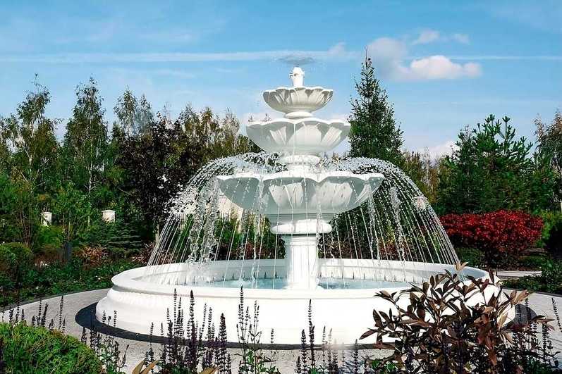 Set Springbrunnen Lotusblume + Brunnenbecken Marinello