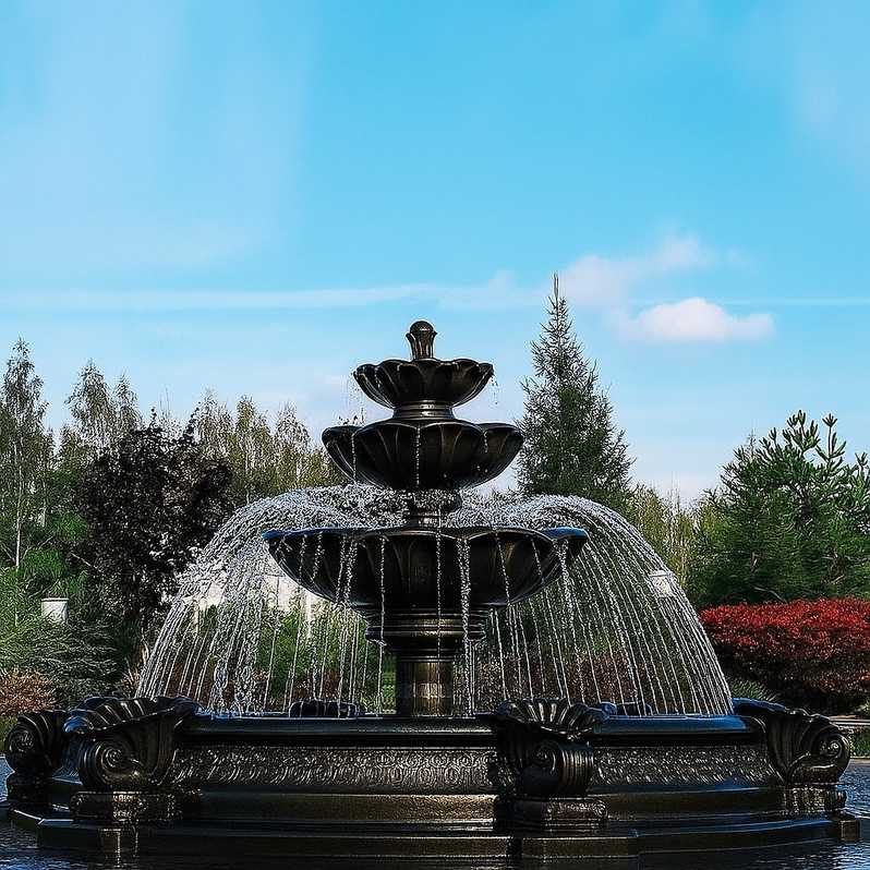Set Springbrunnen Lotusblume + Brunnenbecken Marino