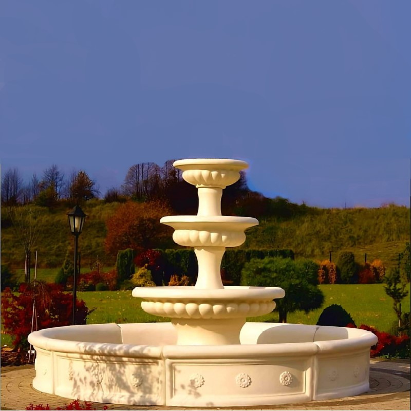 Set Springbrunnen Petra + Brunnenbecken Puerto