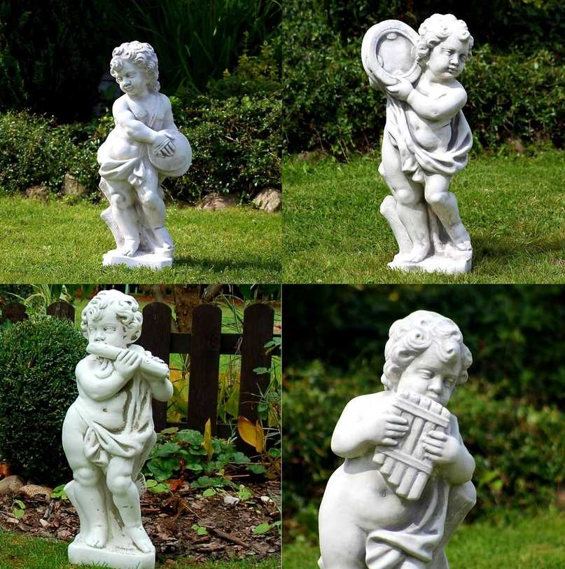 Set Steinfiguren - Amor mit 4 Musikern