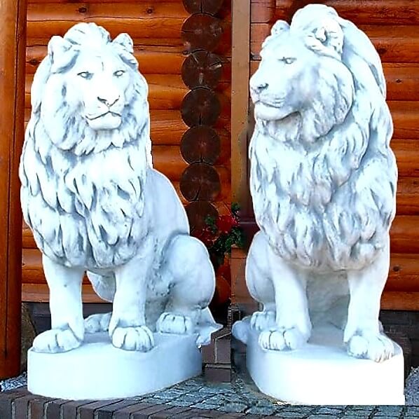 Set Steinfiguren – Großer Löwe (rechts und links)