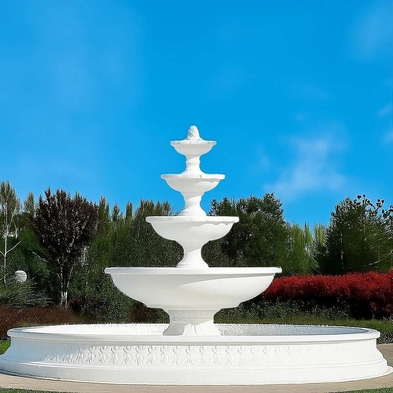 Set Springbrunnen Almeria mit Zapfen + Brunnenbecken Marinello