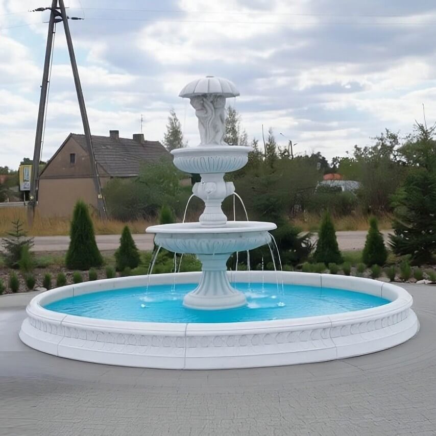 Set Springbrunnen Gemelli + Brunnenbecken Marinello + Zubehör