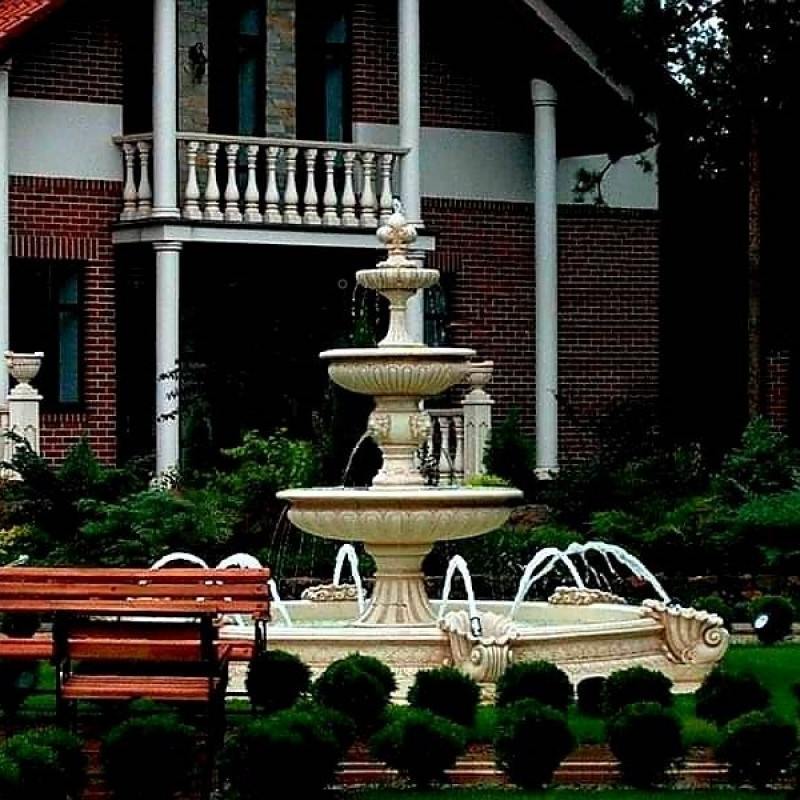 Set Springbrunnen Groß + Brunnenbecken Marino Groß