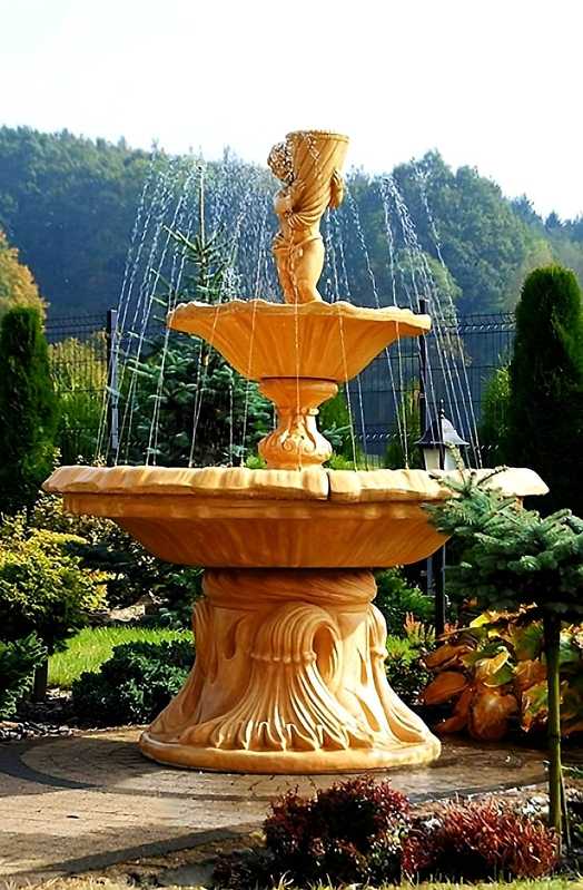 Springbrunnen Italia Carello - Seitliche Ansicht