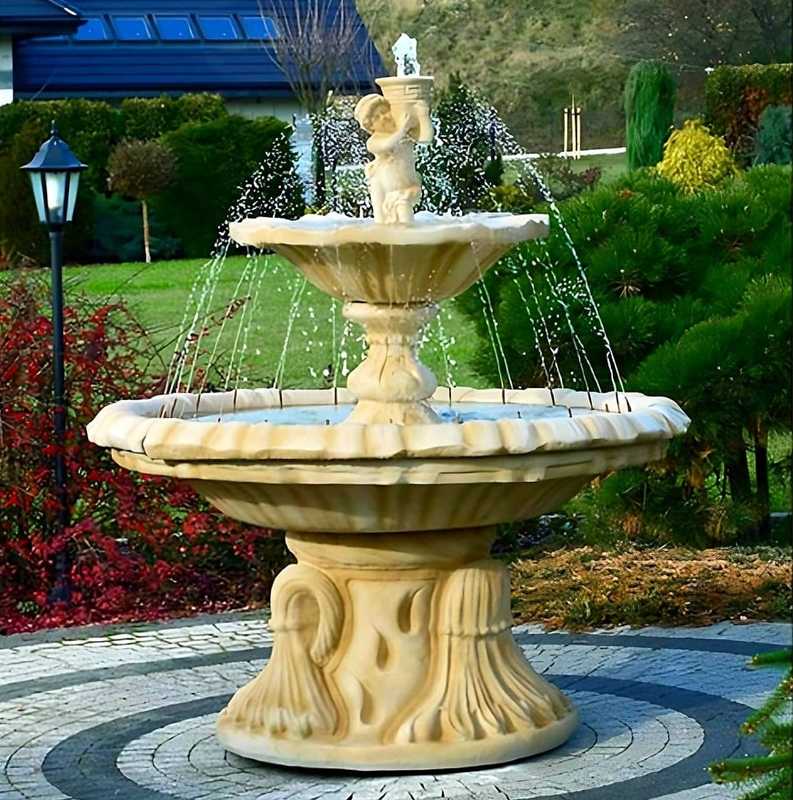 Springbrunnen Italia mit Amor - Detailansicht