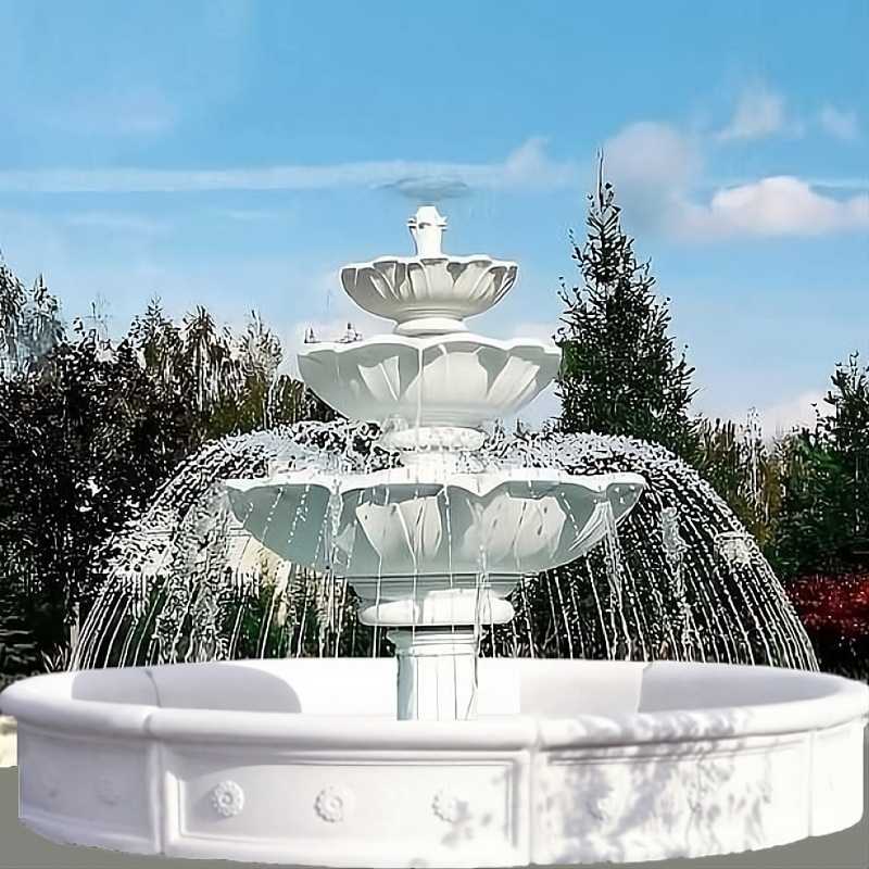 Set Springbrunnen Lotusblume + Brunnenbecken Blume