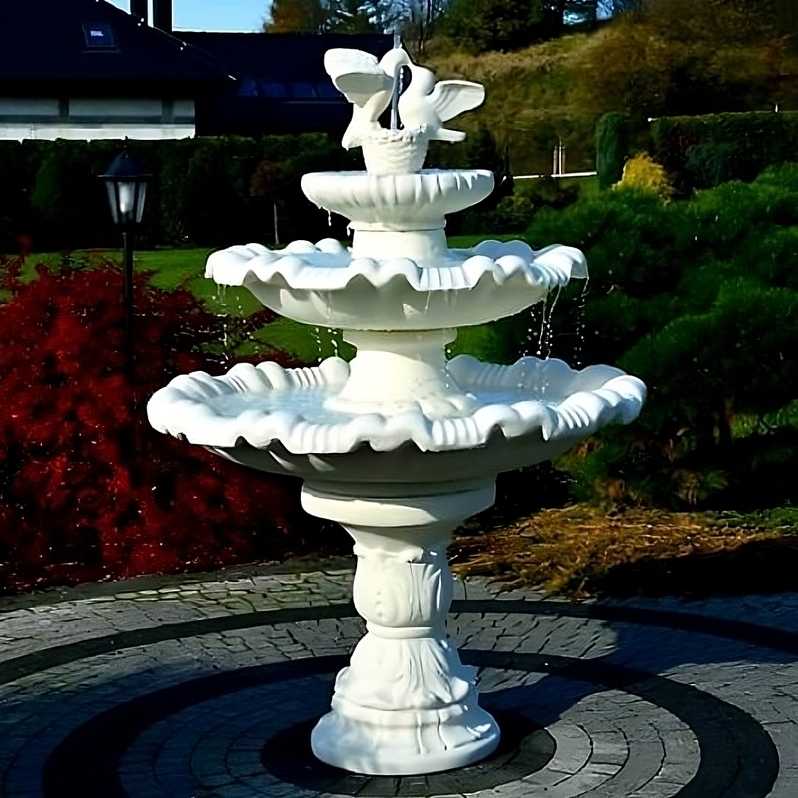 Springbrunnen Selene mit Tauben 1