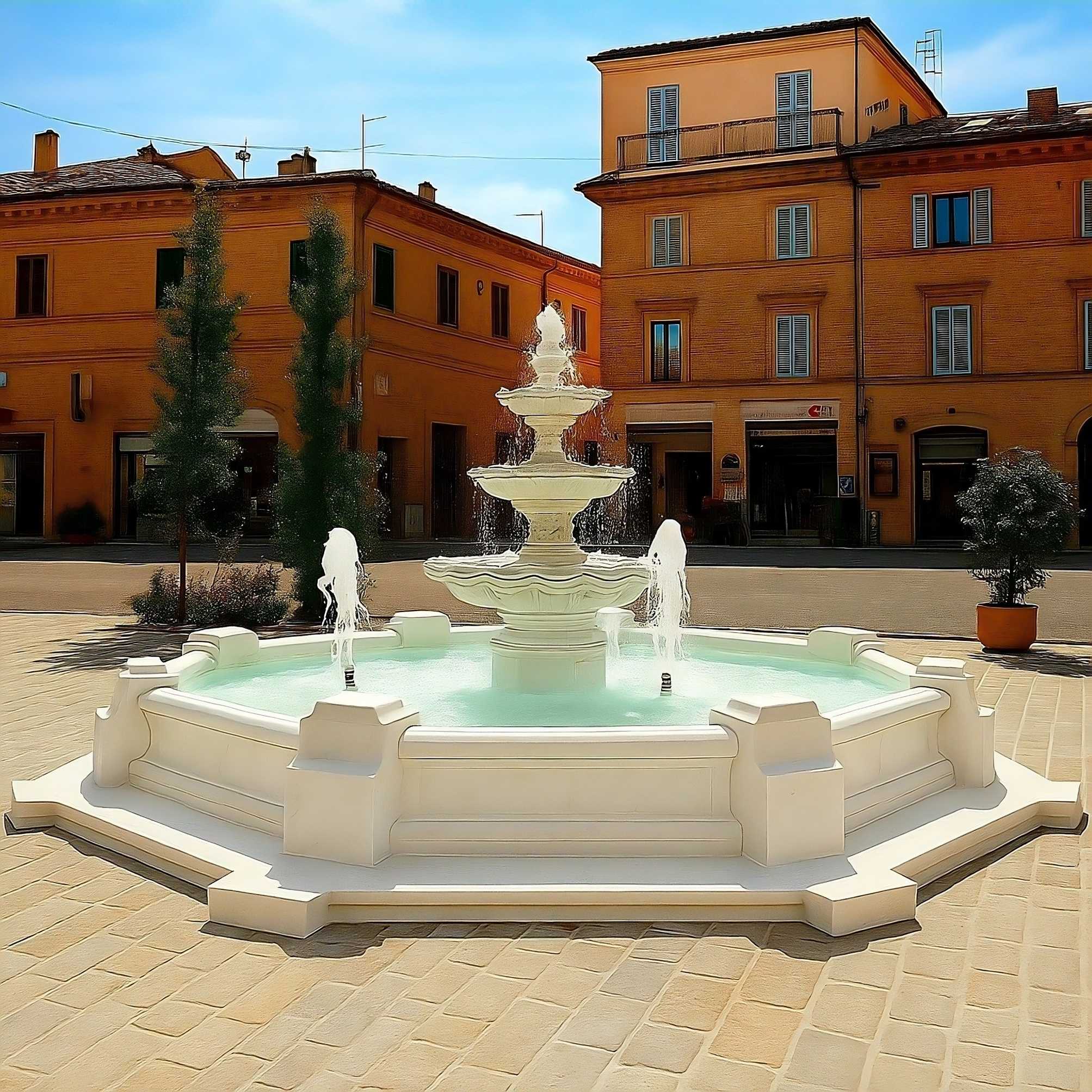 Set Springbrunnen Spanisch + Brunnenbecken Classico