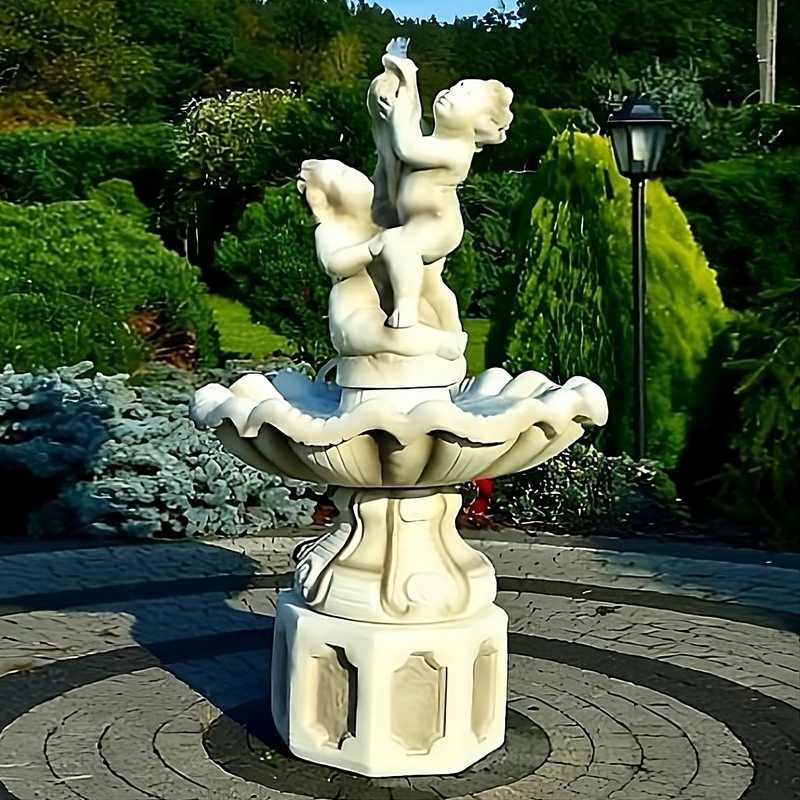 Springbrunnen TIVOLI Amor mit Fisch