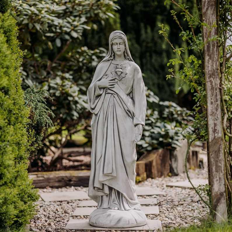 Steinfigur Unbeflecktes Herz Mariens