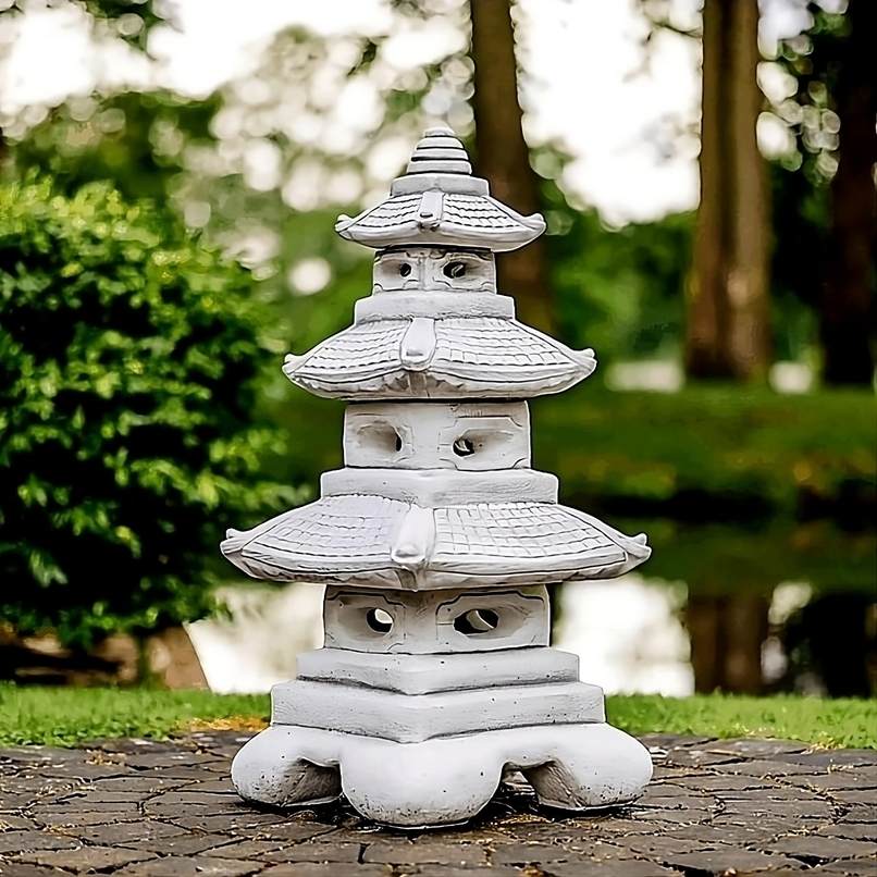 Steinlaterne Pagode Große Drei Stockwerke