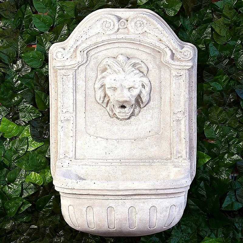 Wandwaschbecken / Brunnen Antica Neu mit Löwe