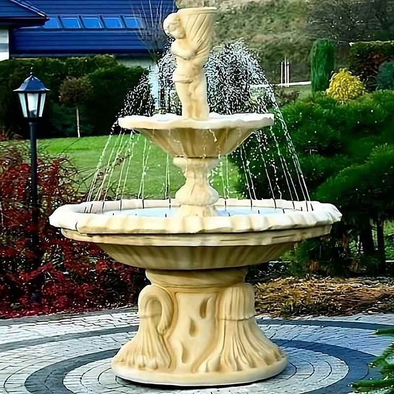 Gartenbrunnen mit Amor-Figuren – 21 der interessantesten Steinbrunnen aus Betonkomposit