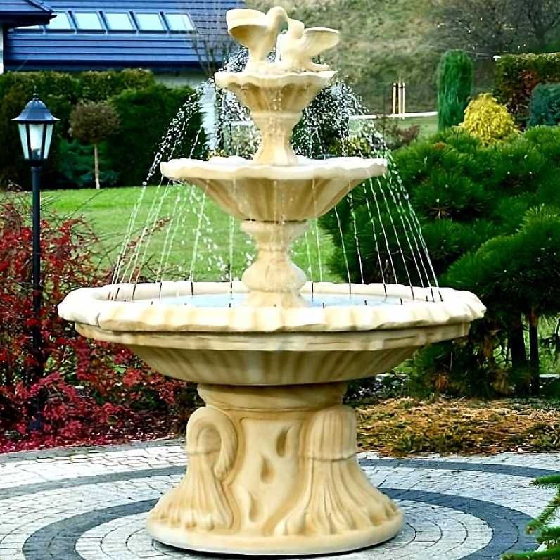 Gartenbrunnen mit Taubenfigur – TOP 22 der schönsten Steinbrunnen