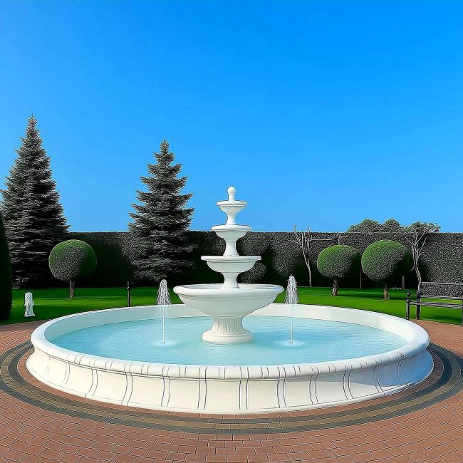 Prestigeträchtige Springbrunnen für große Gärten mit schönen Wasserläufen – TOP10
